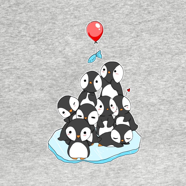 Cute penguin mountain by linkitty